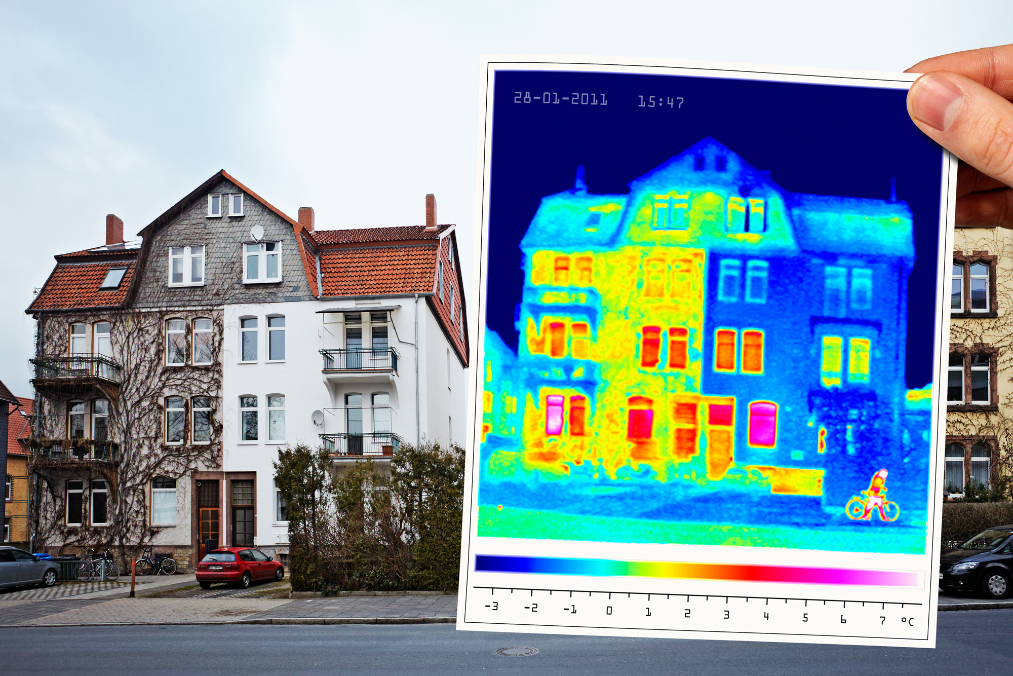 Thermografie von Gebäuden zur Schwachstellenanalyse